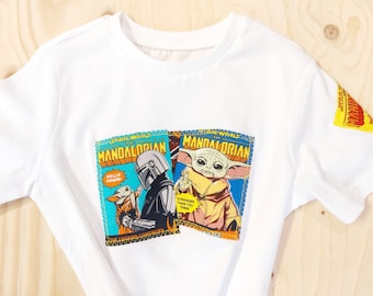 T-shirts personnalisés thème Mandalorien, Grogu Mandalorien