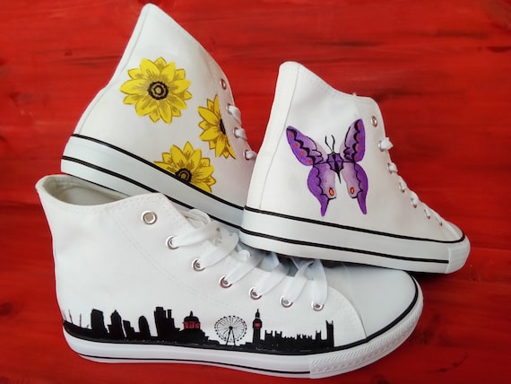 Temerity rysten Rædsel Design Your Own Canvas Shoes Trainers Craft Kits Kids to - Etsy