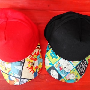 Hand Customised/Custom Simpsons Stewie Family Guy theme Baseball Cap