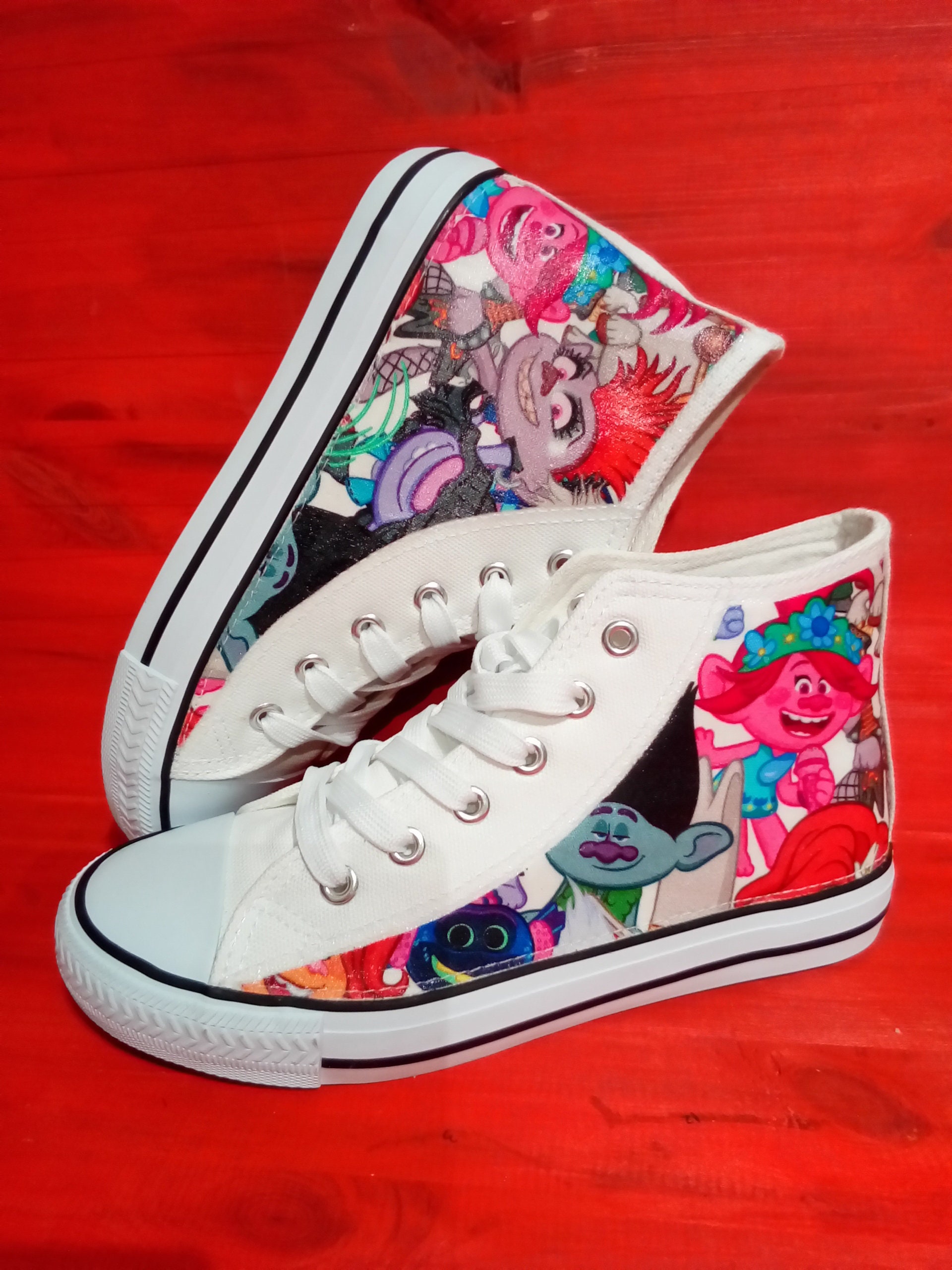 rainbow canvas shoes