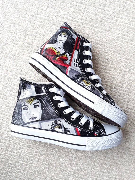 wonder woman converse uk size 7