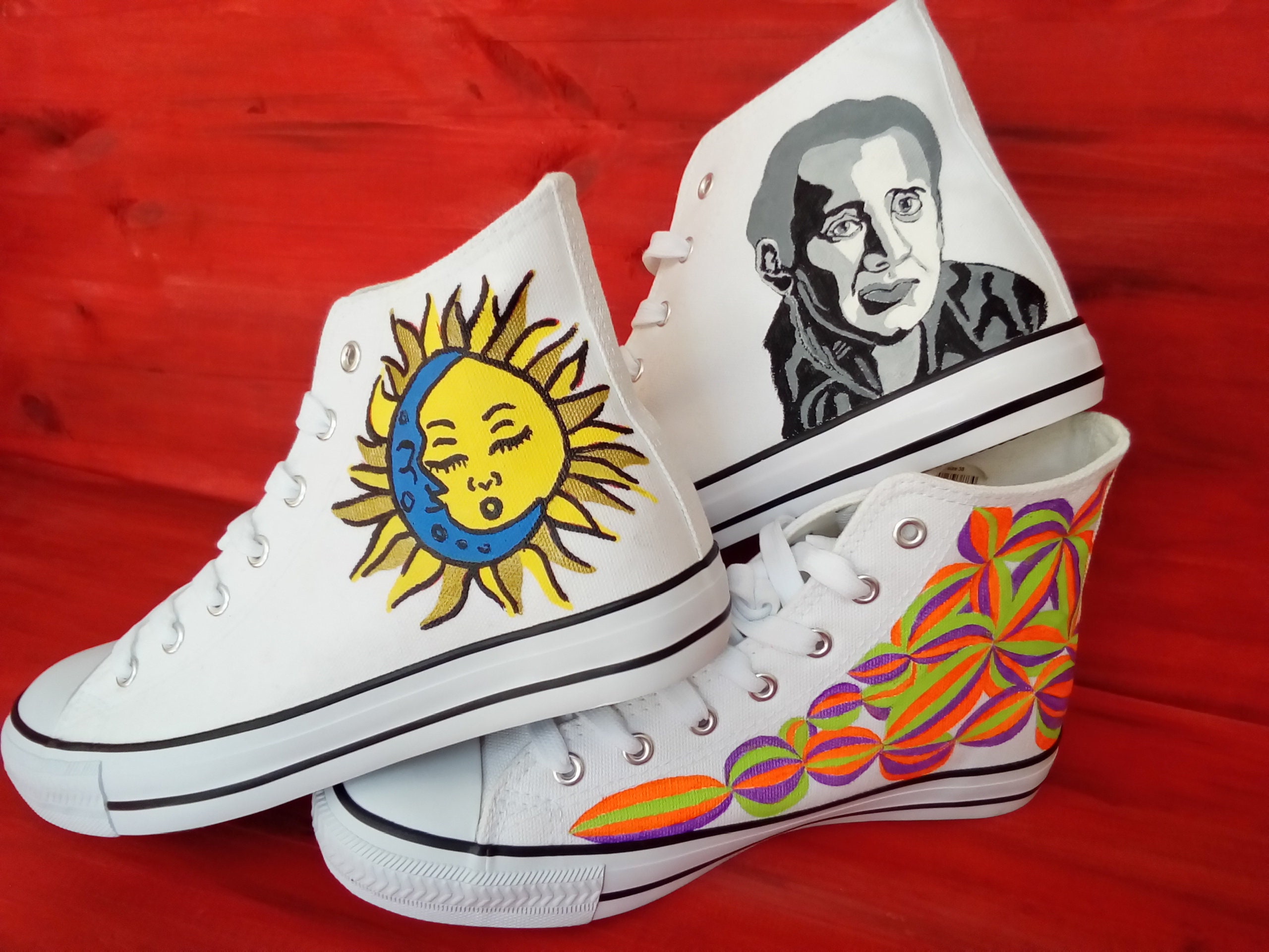 Paint Your Own Canvas Shoes Trainers Craft Kits, Kids to Adult, With Fabric  Paint and Fun Laces to Match You Design. 