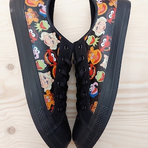 Hand Customised/Custom Muppets theme trainers shoes low top sneakers