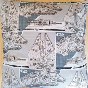 Handmade Star Wars Cushion, Rebel Ships Print
