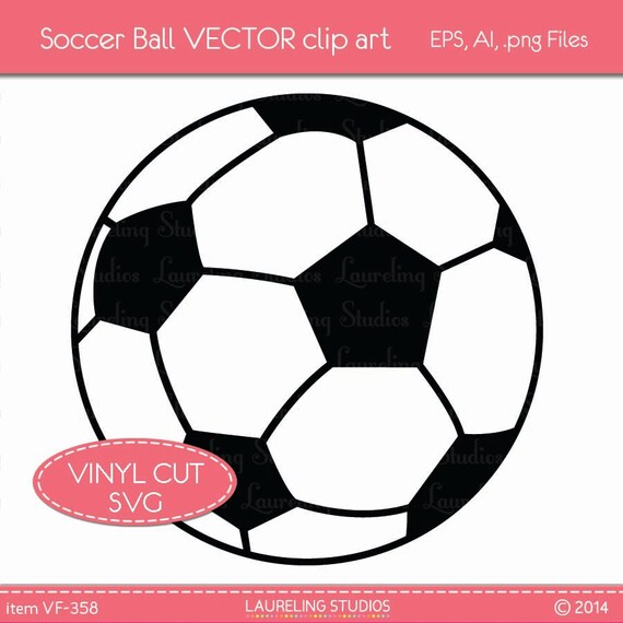 Download Items similar to vector clipart soccer ball, vinyl cut ...