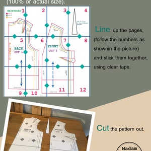 PDF Pattern for Reversible Waistcoat. - Etsy