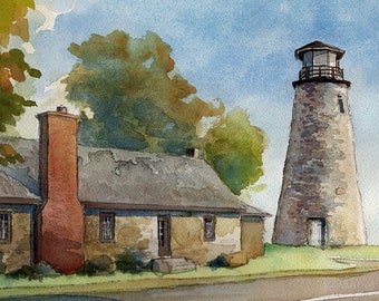 Lake Erie New York Portland Harbor James Man Art Prints Barcelona Lighthouse 