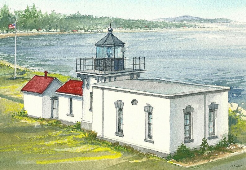 Point No Point Lighthouse Hansville Kitsap Peninsula WA. Etsy