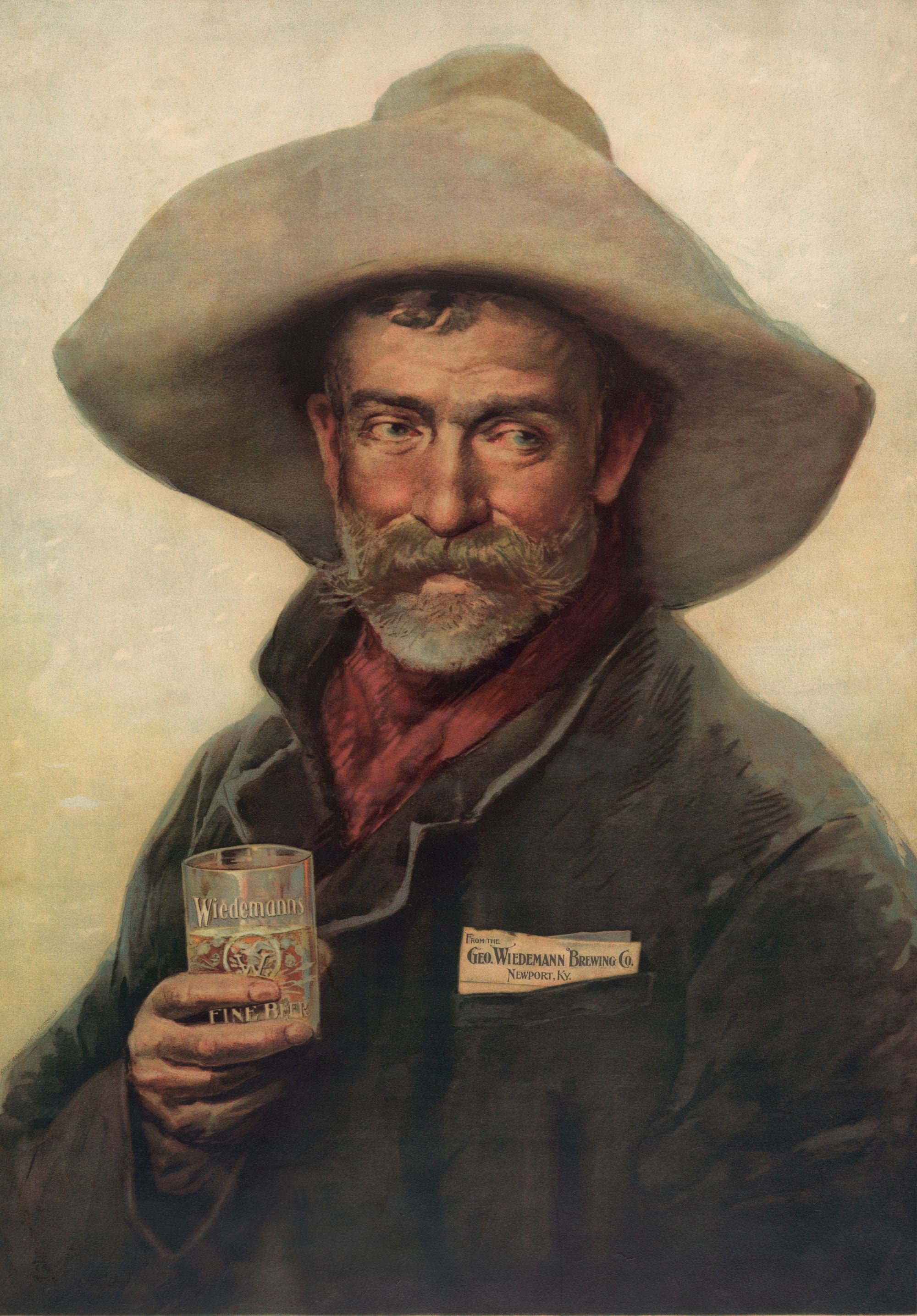 Wiedemanns Fine Beers 1895 Cowboy Newport Kentucky.