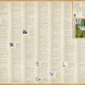 May include: A map of the United States featuring lighthouses from all 50 states. The map is in a vintage style with a beige background and black text. The map includes a key with symbols for different types of lighthouses. The map also includes a small inset map of the United States showing the location of each lighthouse.