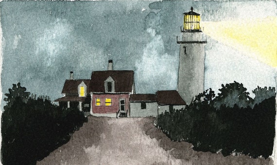 Cape Elizabeth Maine Misty Day James Mann Art Prints Portland Head Lighthouse