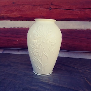 Lenox Tiger Lilies Vase 8&quot;/Lenox Flower Vase/Lenox Lily Vase/Porcelain Flower Vase/Porcelain Lily Vase/Porcelain Vase/Lenox