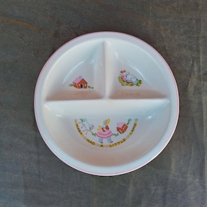 Mary Had a Little Lamb Vintage Baby Dish Plate Nursery