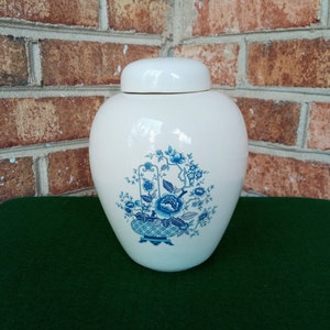 Vintage Handmade Ceramic Ginger Jar Vase Urn