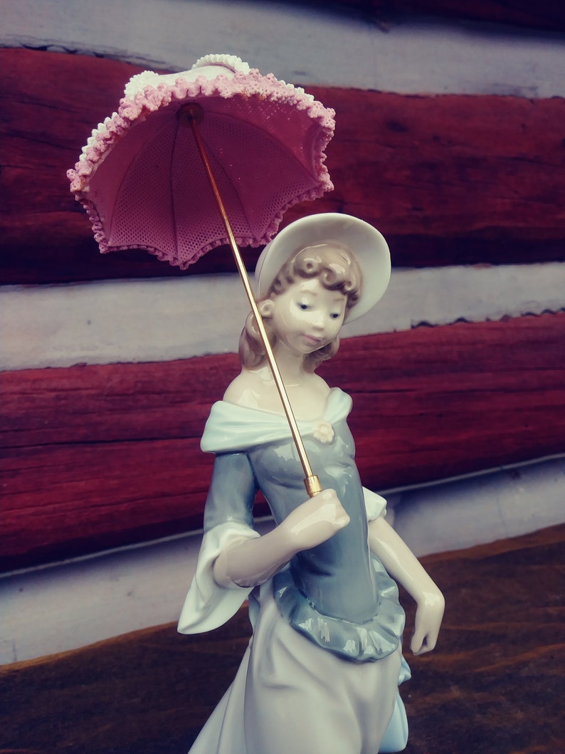 Lladro of Spain 5003 A Sunny Day/Lladro Girl With Parasol/Lladro Girl With Umbrella/Lladro image 1