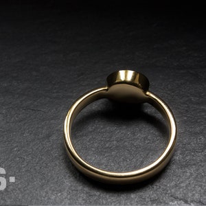 Traumhafter Sternsaphir Ring aus Gold 585. Saphirring, Goldring, Verlobungsring, Größe 56. zdjęcie 5
