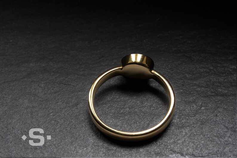 Traumhafter Sternsaphir Ring aus Gold 585. Saphirring, Goldring, Verlobungsring, Größe 56. Bild 5