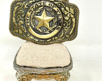 Texas Belt Buckle, Brass Texas Buckle, Texas Star Belt Buckle, Gold Metal Texas Buckle, Men/ Womens Belt  Texas Buckle, Texas Star Buckle