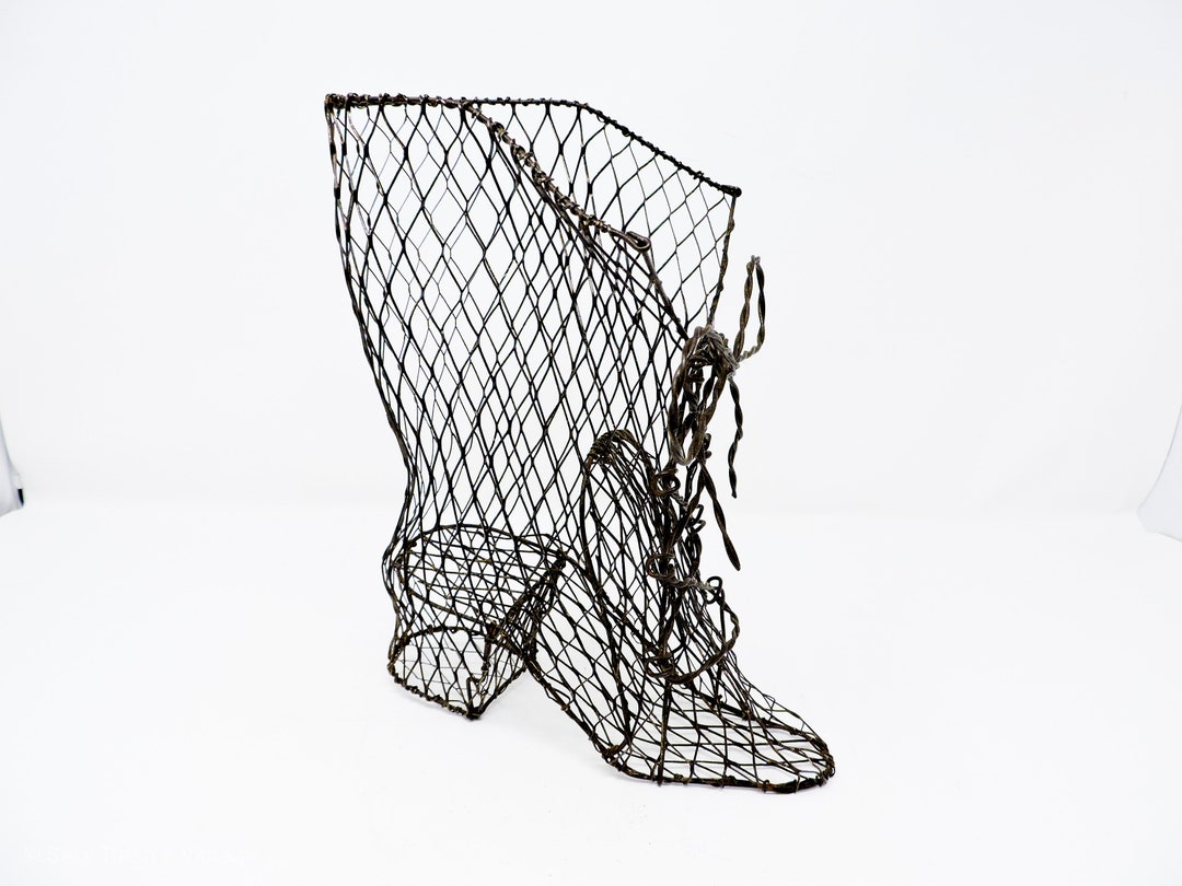 Wire Boot Vintage Victorian High Heel Women's Boot Etsy