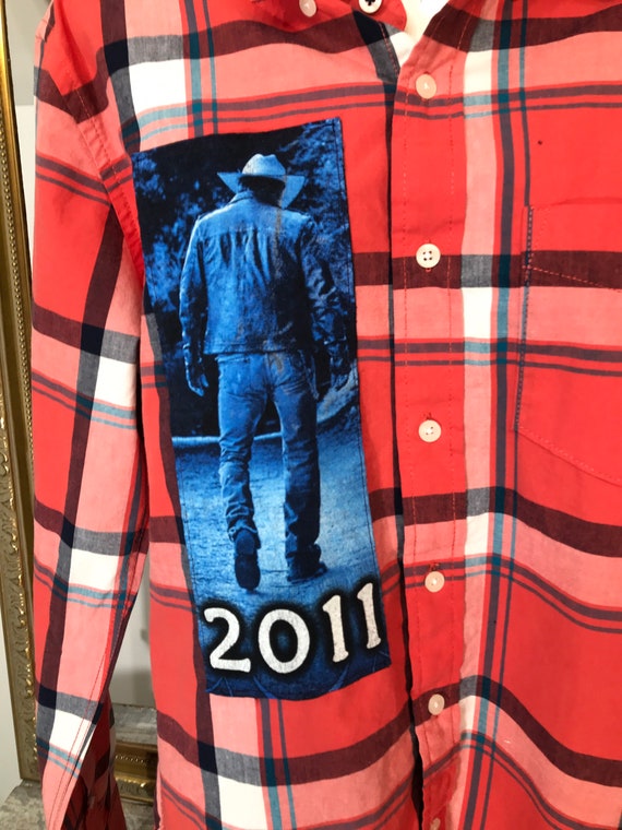 Long Sleeve Shirt Jason Aldean Concert Shirt Oran… - image 4