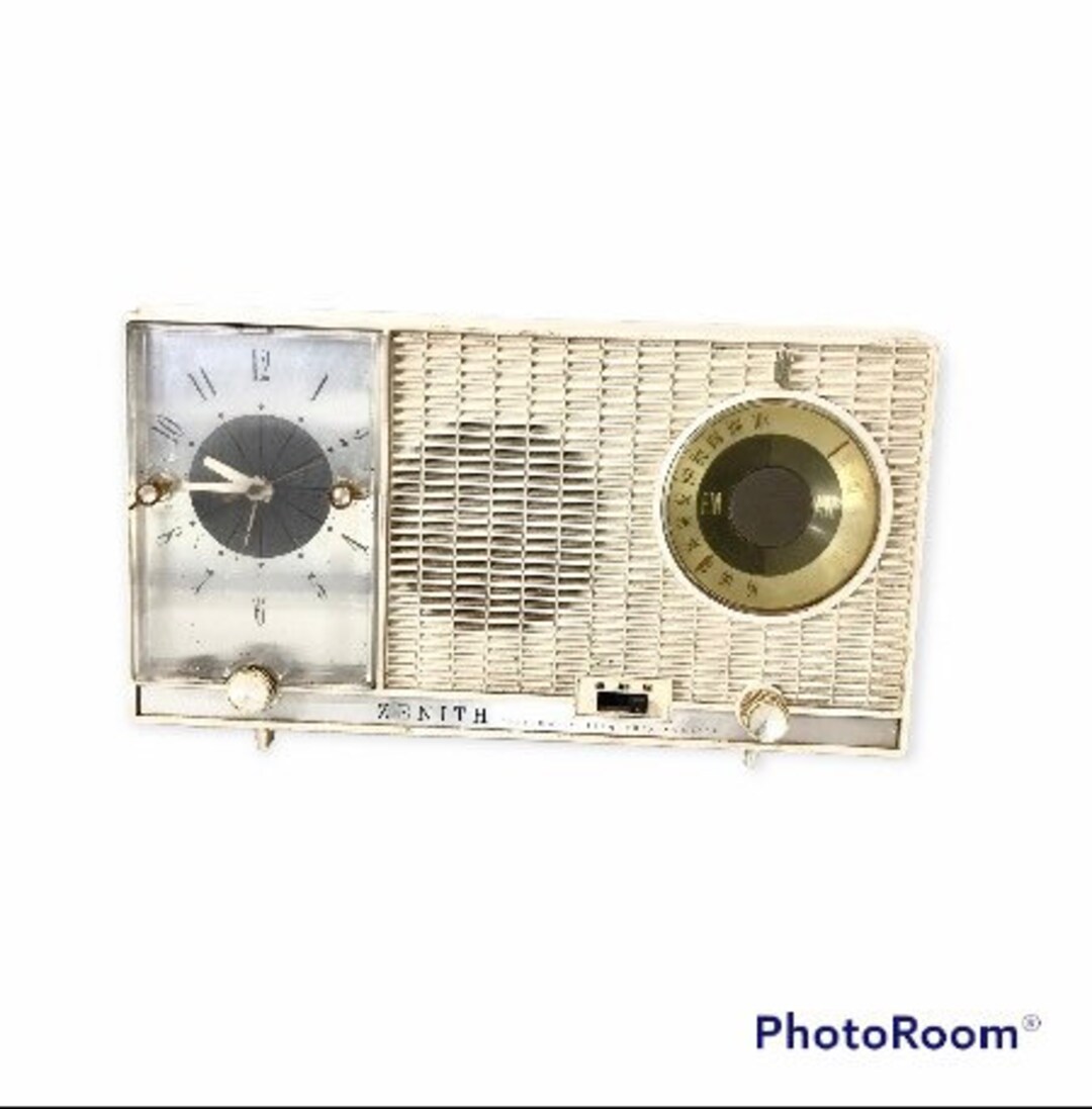 Zenith Radio AM FM Zenith Clock Radio 1950's Vintage Etsy