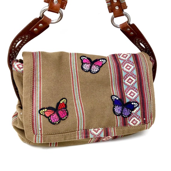 Bohemian Purse: Butterfly Patches on 