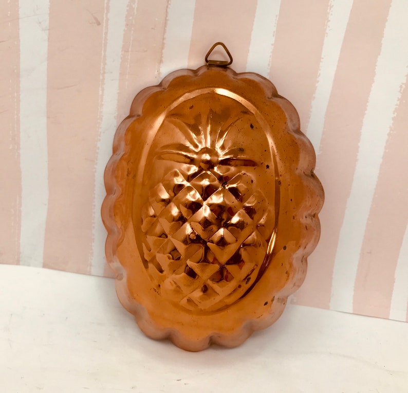 Pineapple Jello Mold Small Copper Jello Cake Molds Pineapple Etsy