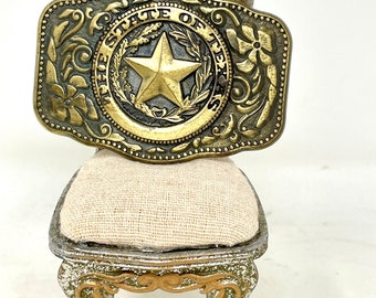 Texas Belt Buckle, Brass Texas Buckle, Texas Star Belt Buckle, Gold Metal Texas Buckle, Men/ Womens Belt  Texas Buckle, Texas Star Buckle