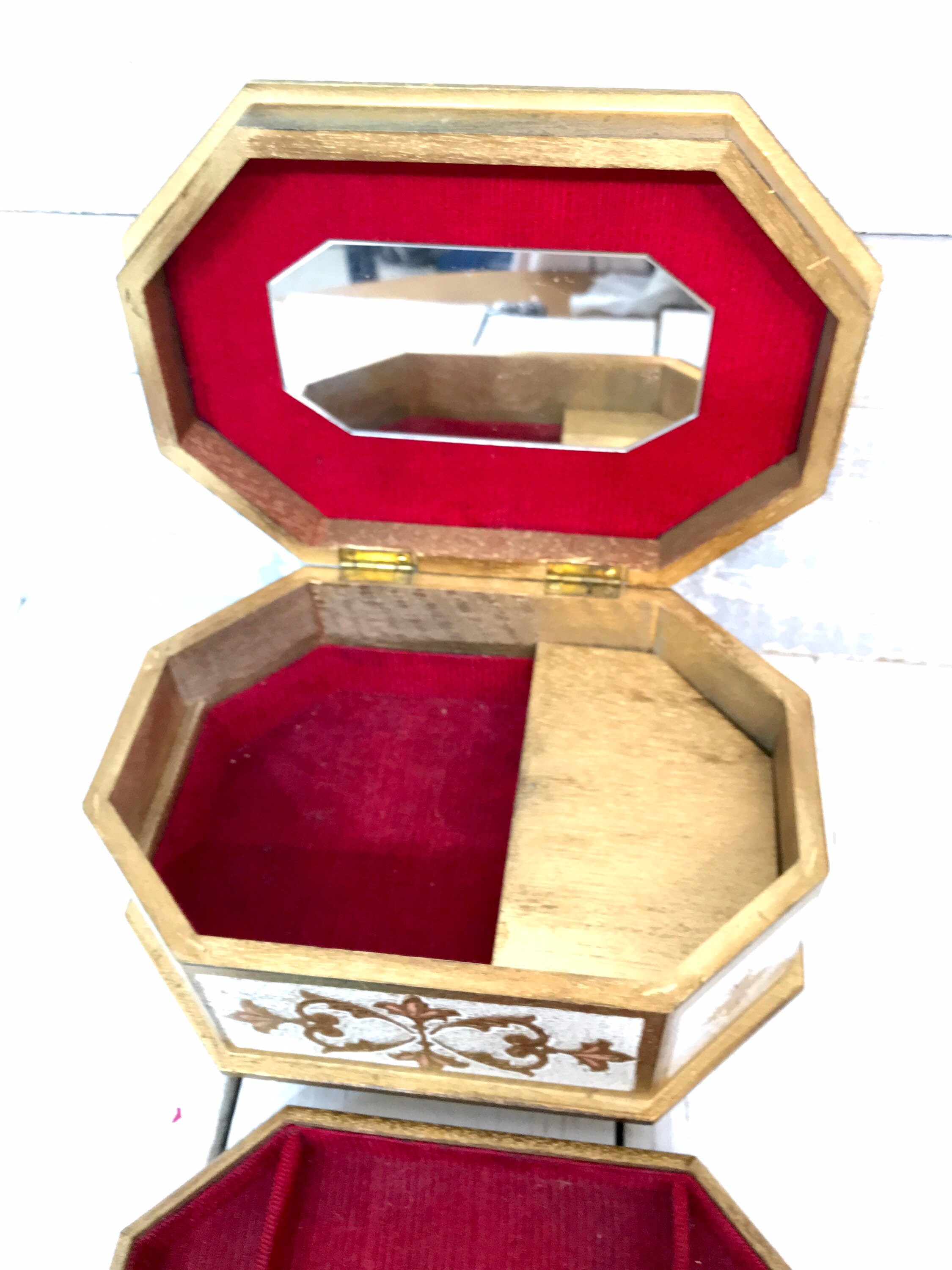 Florentine Jewelry Box Himark Trinket Box Florentine Italian Etsy