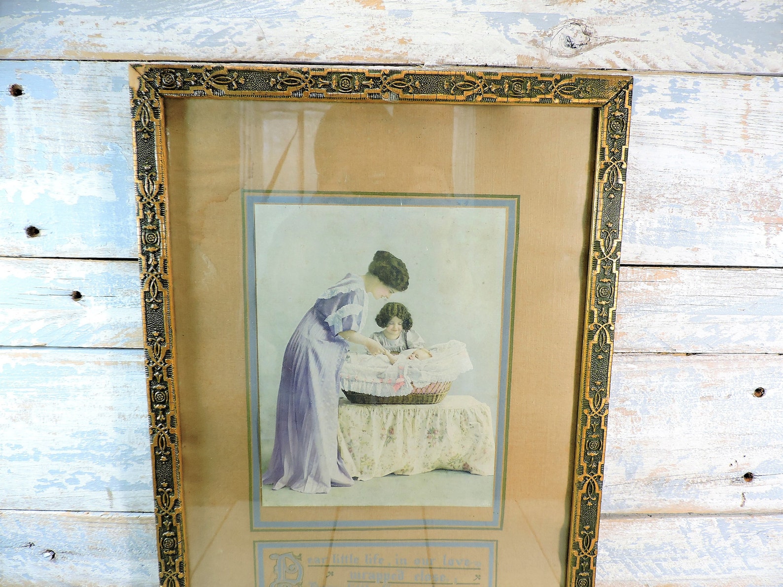 Framed Wall Art: Vintage Mother Daughter and Baby Nursery Room | Etsy