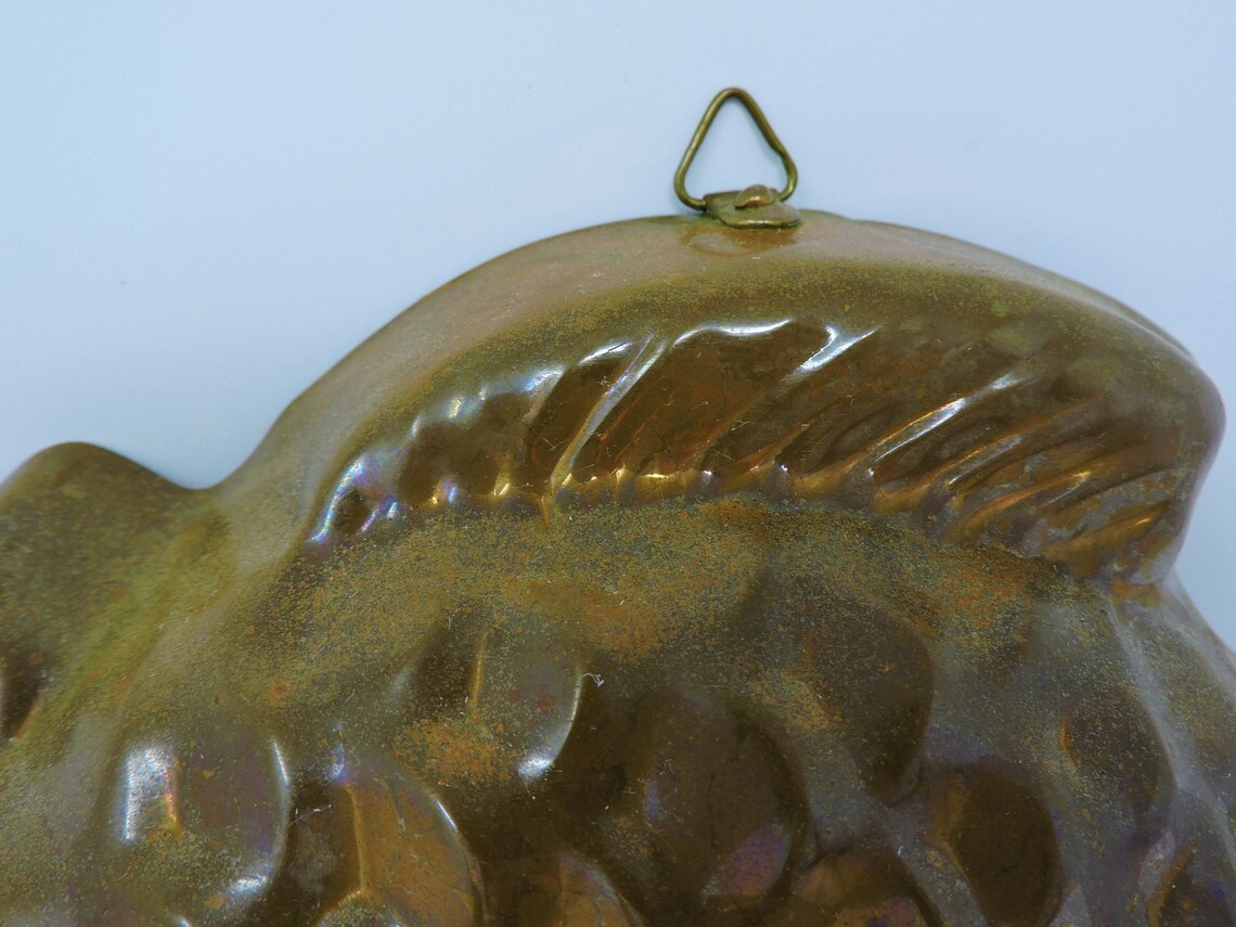 Copper Fish Jello Mold Vintage Kitchen Decor Wall Hanging Etsy