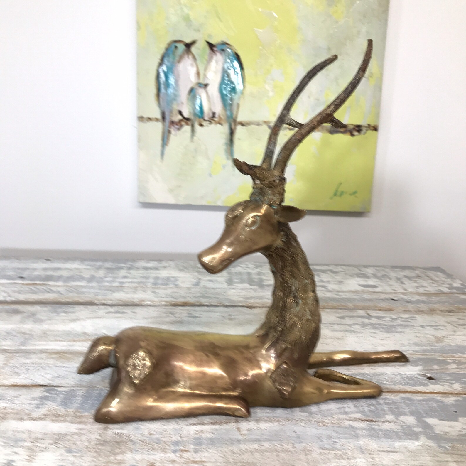 Elk Bookend Antelope Bookends Pronghorn Statue Metal or Brass Etsy