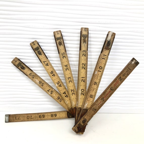 X46 Carpenter's Folding Extension Ruler USA Industrial Folding