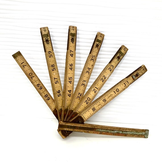 X46 Carpenter's Folding Extension Ruler USA Industrial Folding