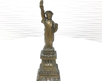 Statue of Liberty Staten Island New York Brass Christmas Ornament 
