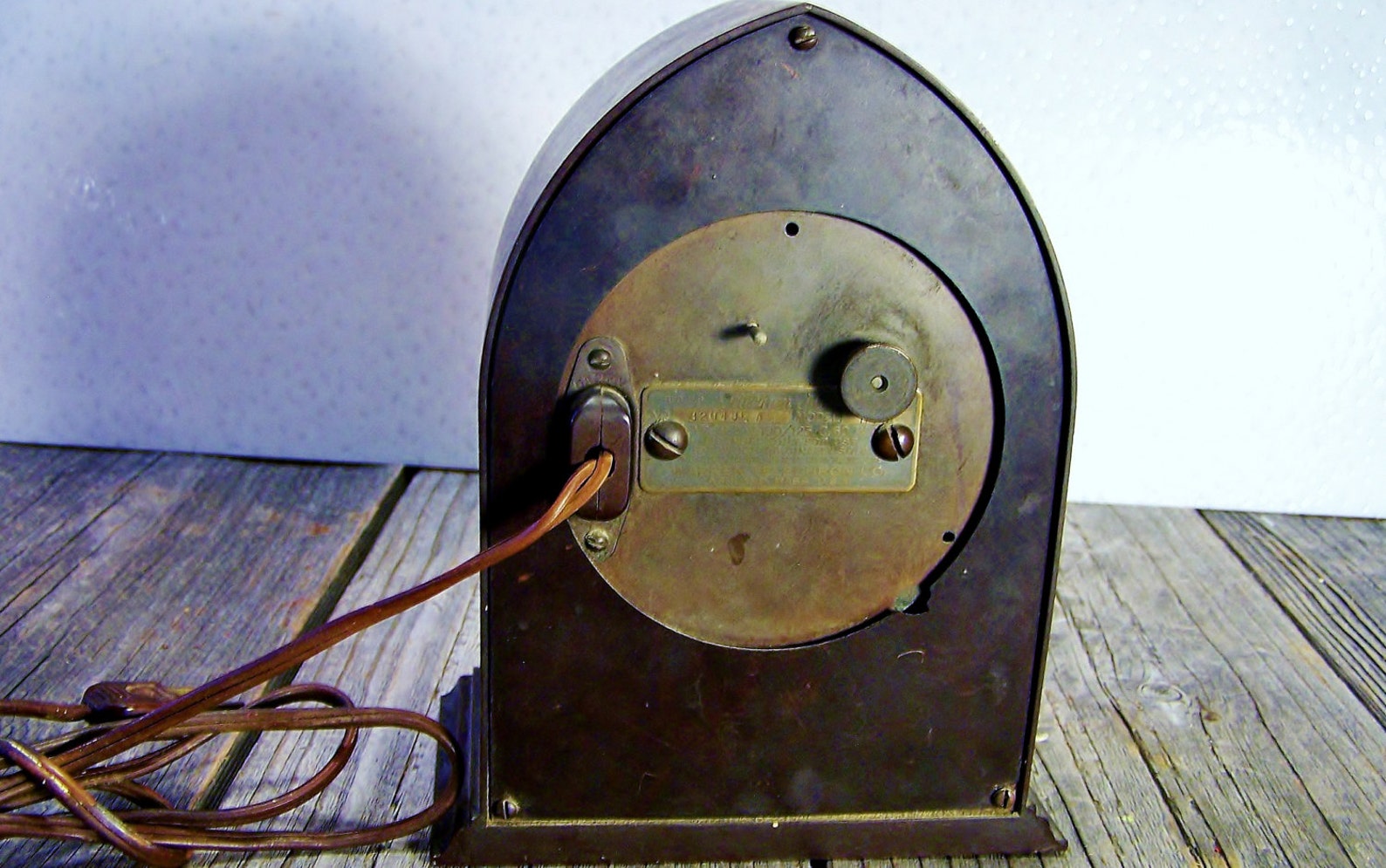 Antique Telechron Bakelite Mantel Cathedral Clock Vintage Art Etsy