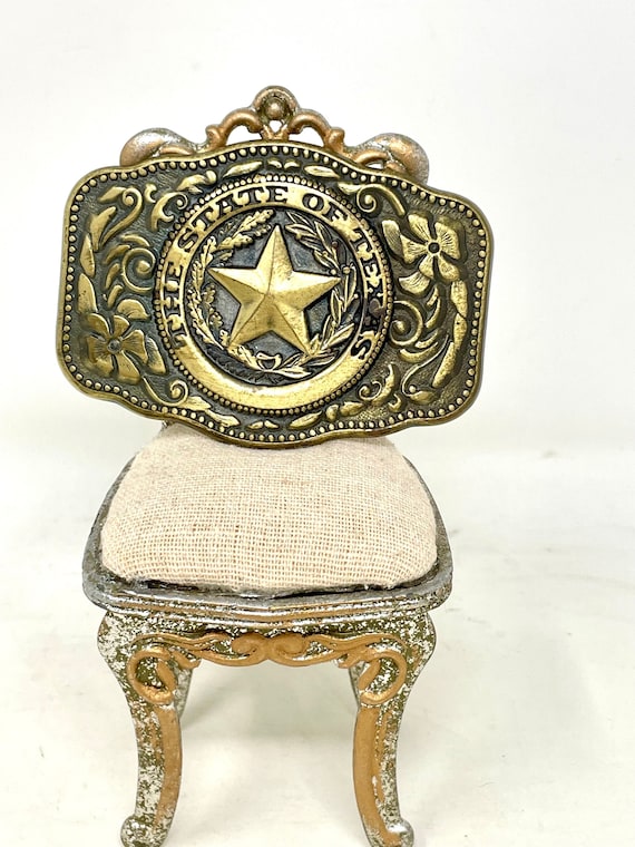 Texas Belt Buckle, Brass Texas Buckle, Texas Star 