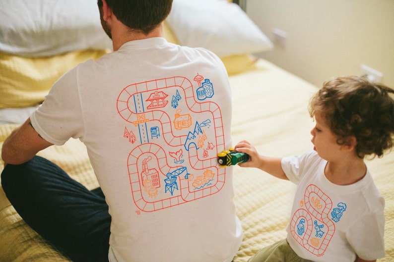 Father Son Matching Shirts, Train Track Shirts, Daddy Son Matching Shirts, Daddy and Me Shirts, Train Shirt, Dad Gifts, Toddler Boy Clothes image 2