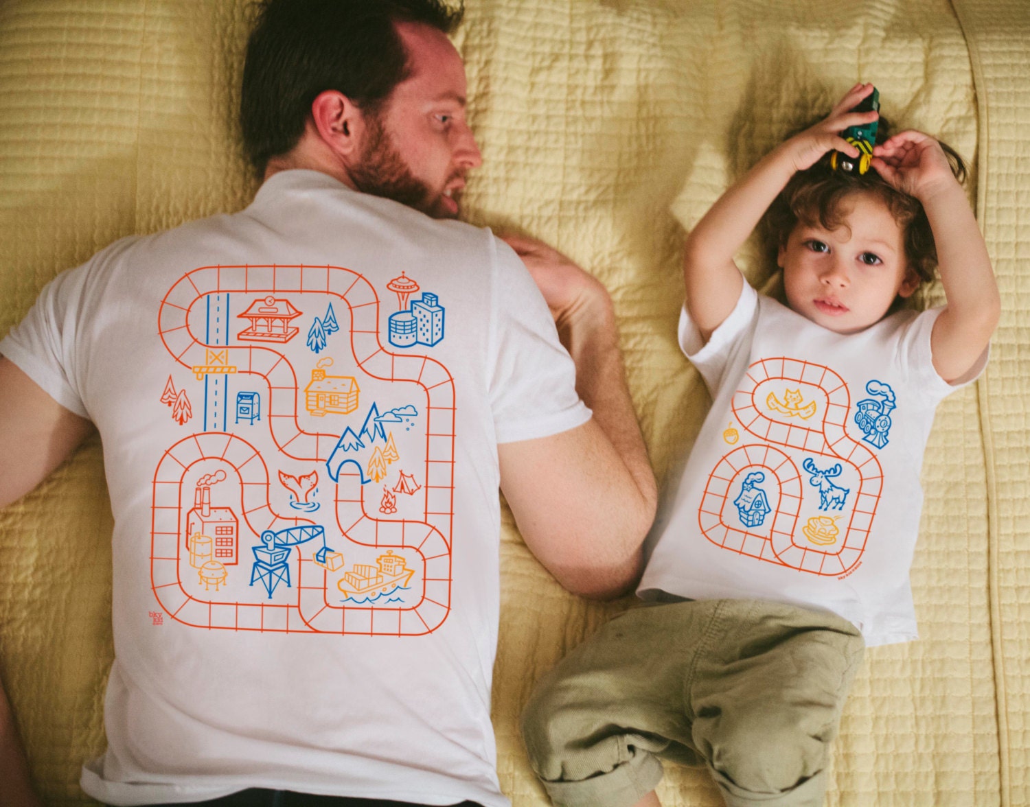 Father Son Matching Shirts Train Track Shirts Daddy Son - Etsy
