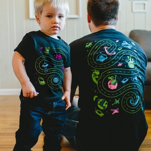 father and son matching birthday shirts