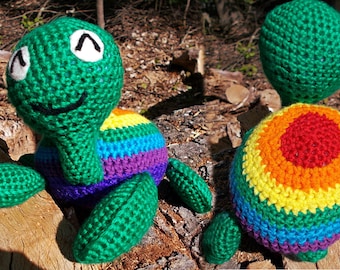 Amigurumi pattern sea turtle plushie