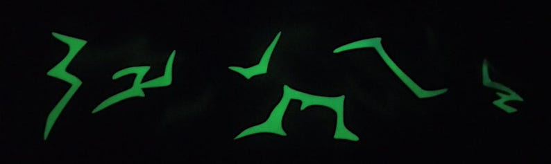 Rumi /demon Patterns Glow-in-the-dark Shirt - Etsy