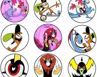 2 1/4" Wander Over Yonder pinback button or keychain. 9 to choose from.
