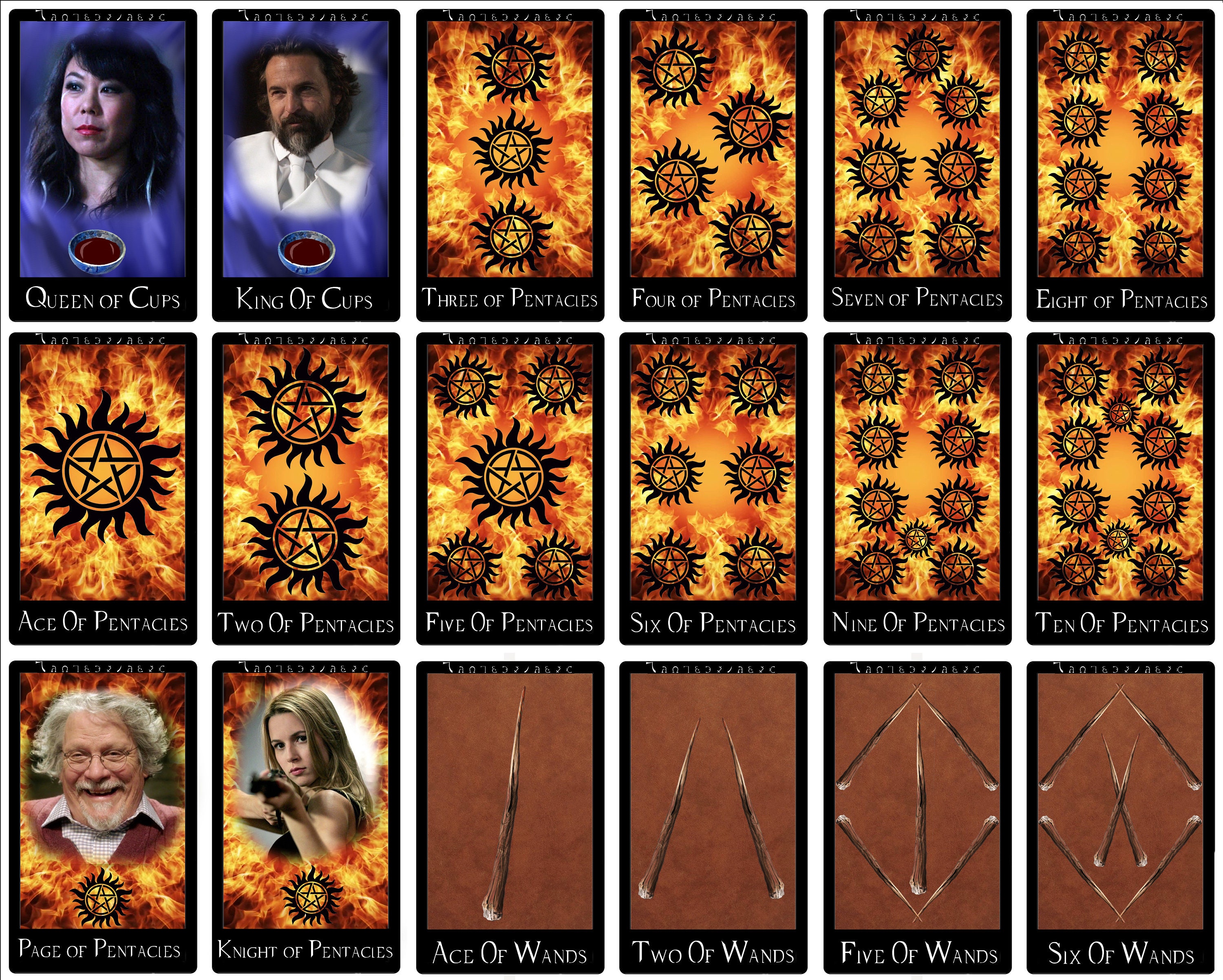 78 Card Supernatural Tarot Card Deck standard Smooth or Etsy UK