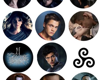 2 1/4" Teen Wolf pin back button, magnet or key chain. 16 to choose from.