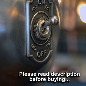 Switch Cover - Antique Nickel - Toggle Switch Plate - Steampunk - Switch Washer - Switch Panel -
