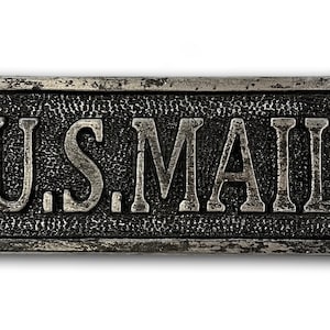 US Mail - Plaque - Sign - Cast Plaque - Office - Door Sign - Bathroom Sign - Door Plaque - Quality - Restaurant - Vintage - Industrial