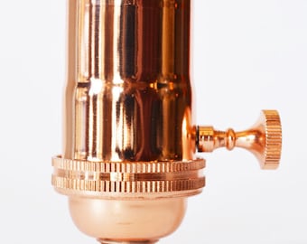 Electrical Lamp Socket - Light Socket - Copper Finish