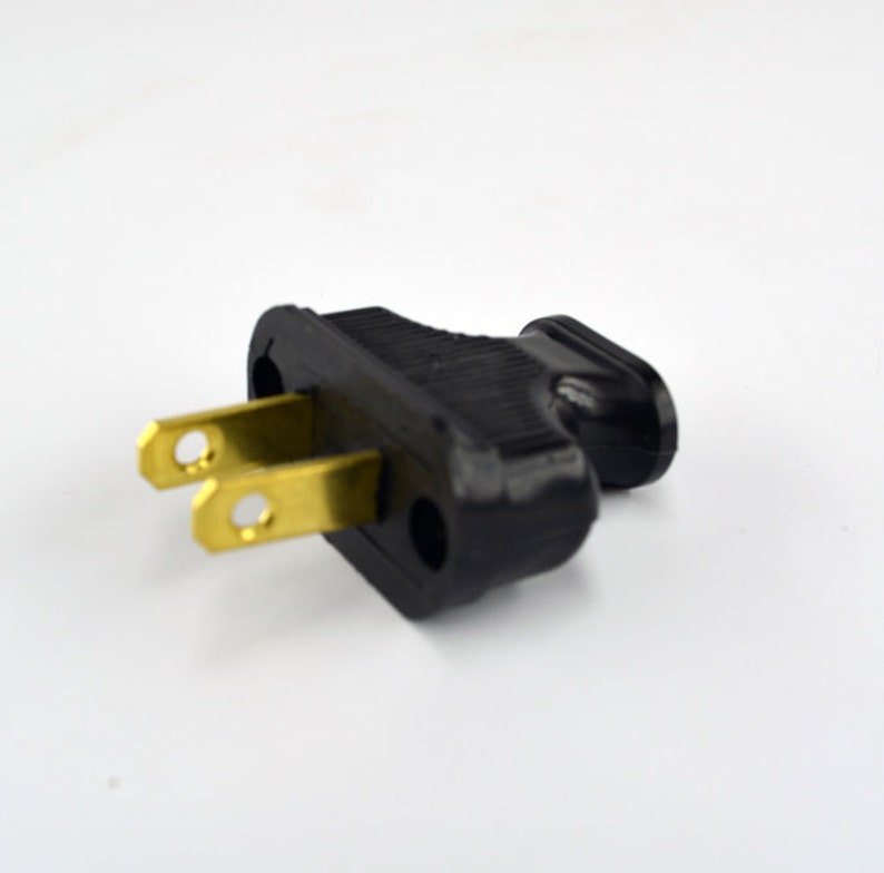 Electrical Plug Vintage Style BLACK 2-prong Antique - Etsy