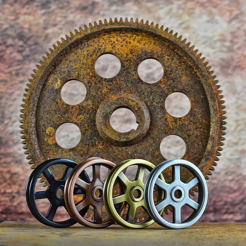 Iron Pulley Barn Door Hardware Pulley Light Parts Set of 4 Metal Pulley Antique Brass Pulley Wheels Best Quality